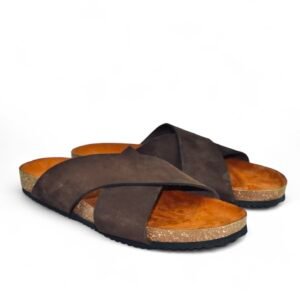 Leather SnapX Sandal - Brown